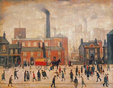 Coming Home From The Mill - Lowry